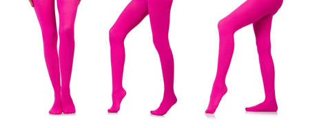 The woman legs in long stockingsの写真素材