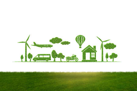 The clean energy and environment - 3d renderingの写真素材