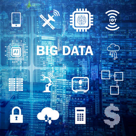 Big data modern computing concept