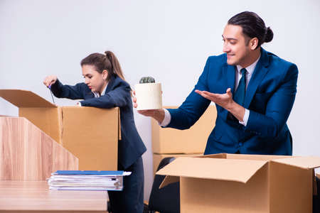 Two employees being fired from their work