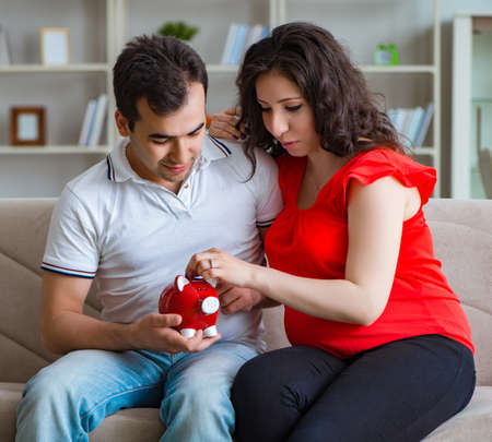 Young couple family expecting a babyの写真素材