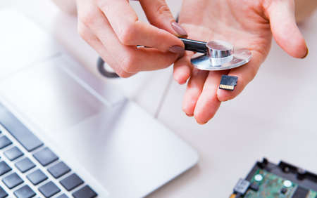 Hard drive repair and data recovery with restoration