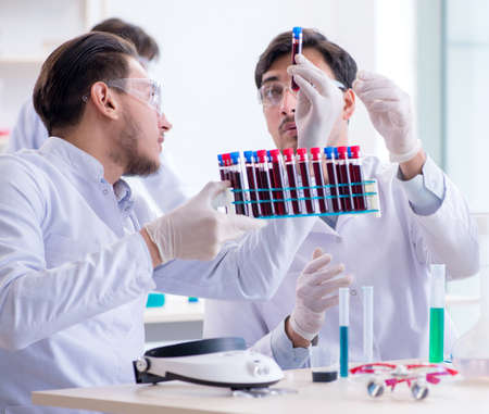 Team of chemists working in the lab