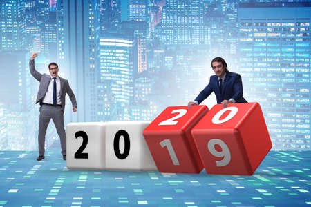 Concept of new year of 2020