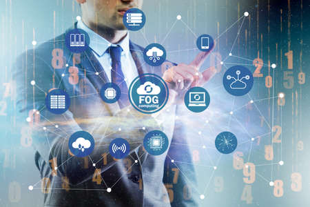 Fog and edge cloud computing concept
