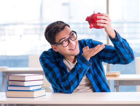 Concept of expensive textbooks and cost of educationの写真素材