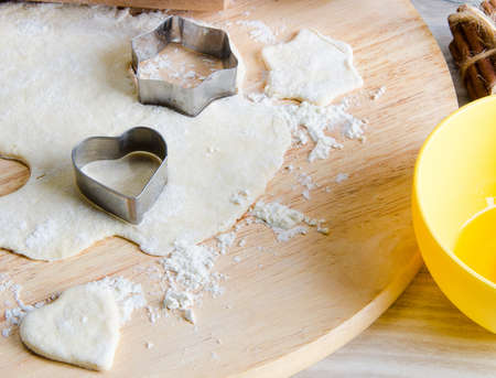 Ingredients ready for baking cookiesの写真素材