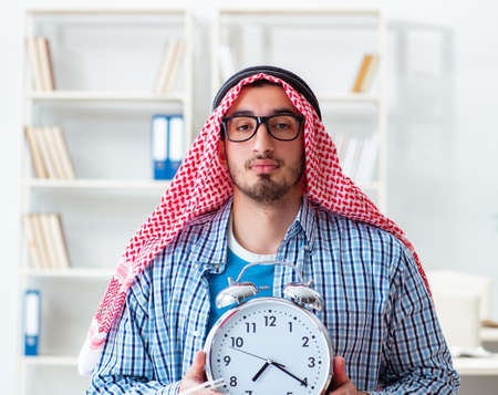 Arab student preparing for university examsの写真素材