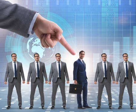 Recruitment and employment concept with selected employeeの写真素材