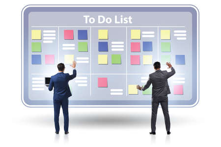 The concept of to do list with businessmanの写真素材