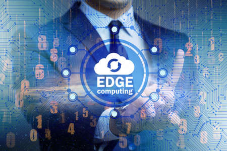Fog and edge cloud computing conceptの写真素材