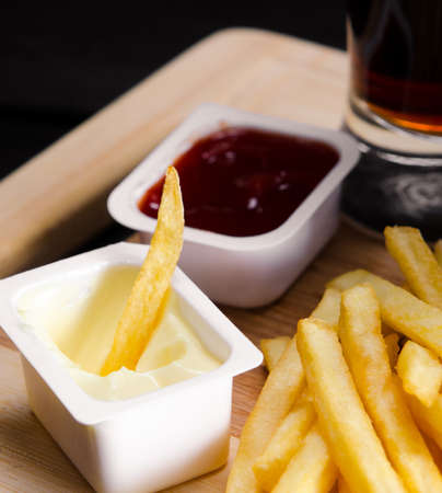 Burger served in bun in nutrition fast food concept