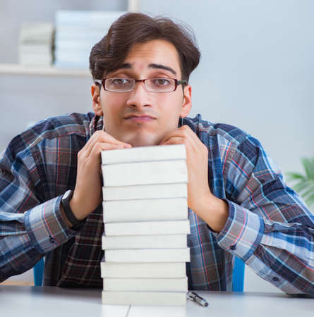 Writer presenting his books to publicの写真素材