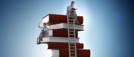 Education concept with books and peopleの写真素材