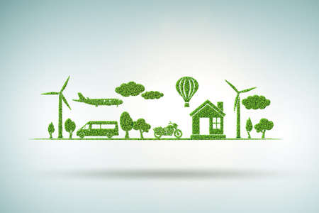Clean energy and environment - 3d rendering