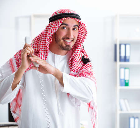 Arab businessman working in the officeの写真素材