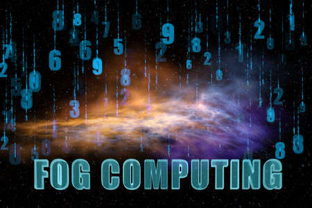 Concept of IT fog computingの写真素材