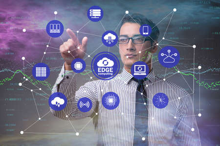Fog and edge cloud computing concept