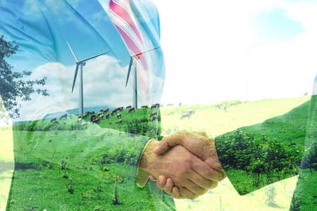 Paris agreement concept in the ecology and environmentの写真素材