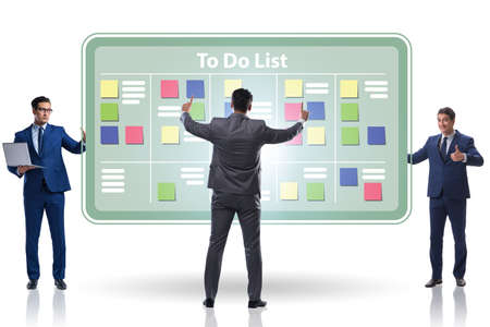Concept of to do list with businessman