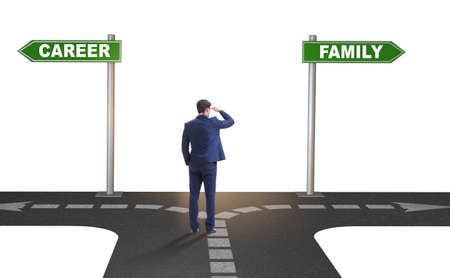 Work life or home balance business conceptの写真素材