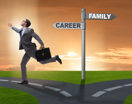 Work life or home balance business conceptの写真素材