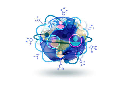 Social networking concept - 3d rendering