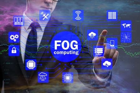 Fog and edge cloud computing concept