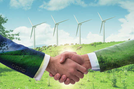Paris agreement concept in the ecology and environment