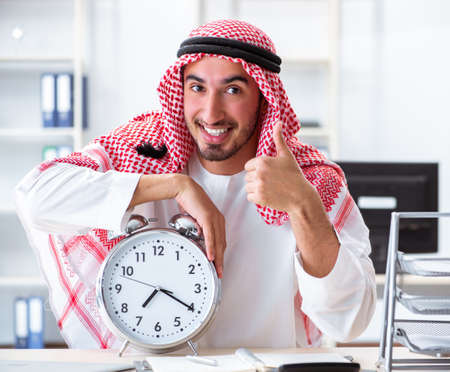 Arab businessman working in the officeの写真素材