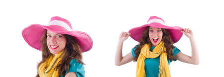 Girl preparing for summer vacationの写真素材