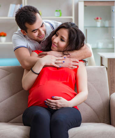 Young couple family expecting a baby