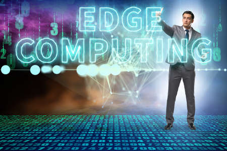 Concept of cloud edge and fog computingの写真素材