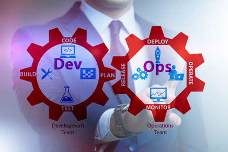 DevOps software development IT conceptの写真素材