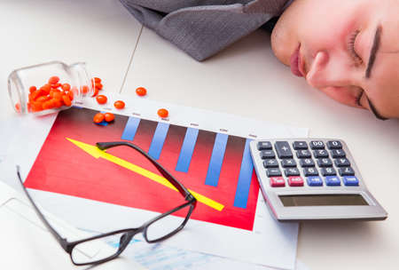 Finance analyst feeling sick due to bad results