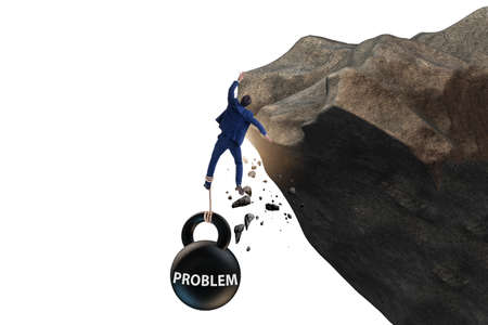 Concept of problem with businessman