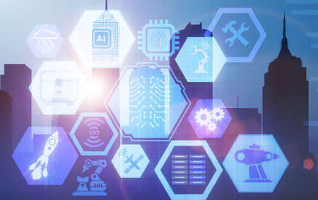 Artificial intelligence modern computing concept