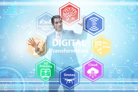 Digital transformation and digitalization technology concept