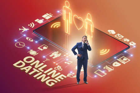 Concept of online dating and matching