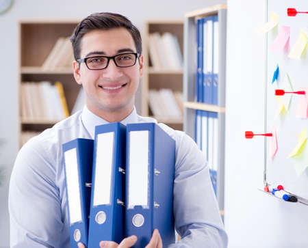 Businessman working in the officeの写真素材