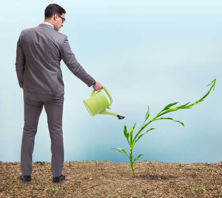 Businessman in new business conceptの写真素材