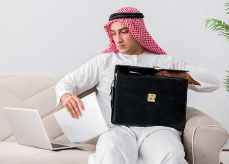 Young arab businessman in business conceptの写真素材