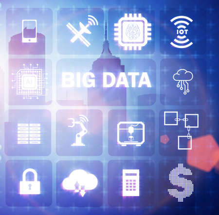 Big data modern computing conceptの写真素材