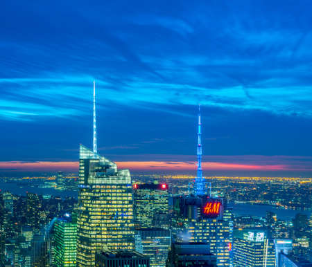 New York - DECEMBER 20, 2013: View of Lower Manhattan on Decembe