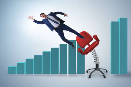 Dismissal and redundancy concept with the businessmanの写真素材