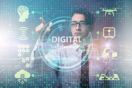 Digital transformation and digitalization technology concept