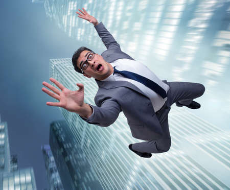 Businessman committing suicide due to crisis