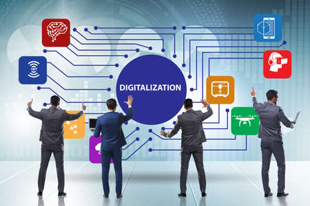 Digital transformation and digitalization technology concept
