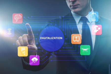Digital transformation and digitalization technology concept