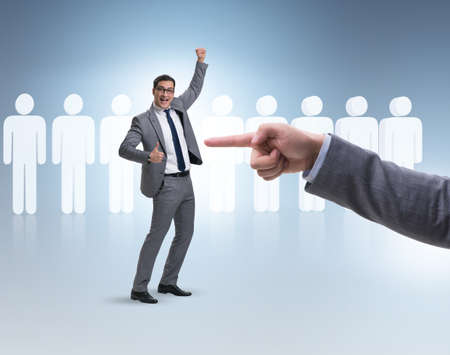 Recruitment and employment concept with selected employeeの写真素材